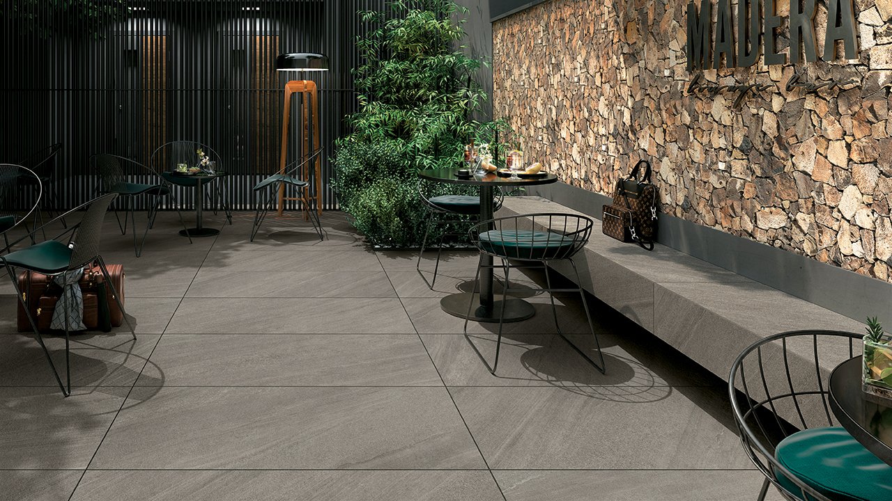 Lagoon - A design material in porcelain stoneware inspired by Cardoso Stone